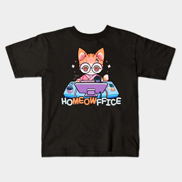 HOMEOWFFICE II Kids T-Shirt by Susto